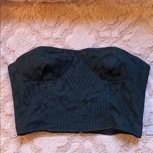 Silence + Noise strapless crop